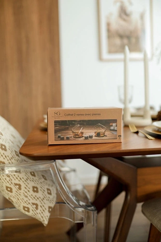 Zestaw degustacyjny Swingy szklanki do whisky z kamieniami chłodzącymi 300 ml prezent