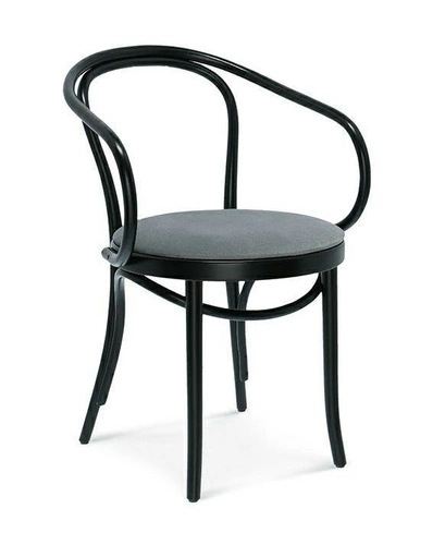 Krzesło drewniane Fameg B-9 z podłokietnikami do jadalni personalizowane retro gięte