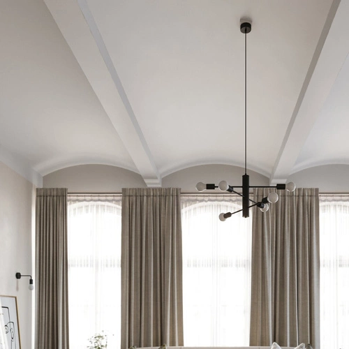 Kinkiet ścienny DUOMO czarny metalowy nowoczesny industrialny do salonu Sollux Lighting