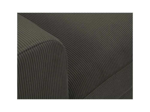 Narożnik z funkcją spania Moghan Black Corduroy Prawostronna kolor nóg czarny