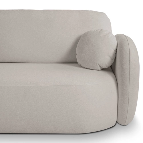 Narożnik z funkcją spania lewy Salby szary jasny nowoczesny do salonu z pojemnikiem