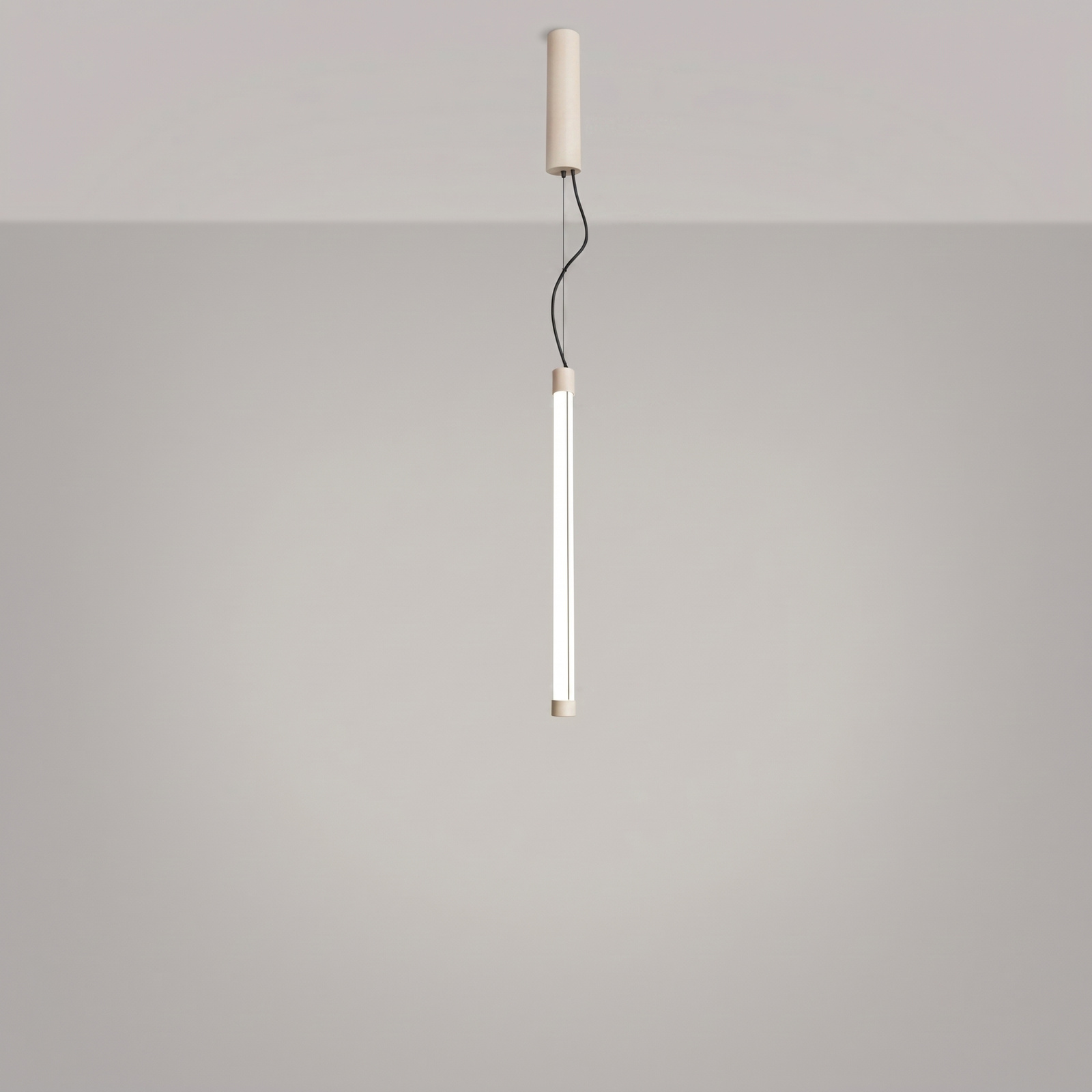 Lampa wisząca TRANG beżowa LED regulowana nad wyspę do kuchni