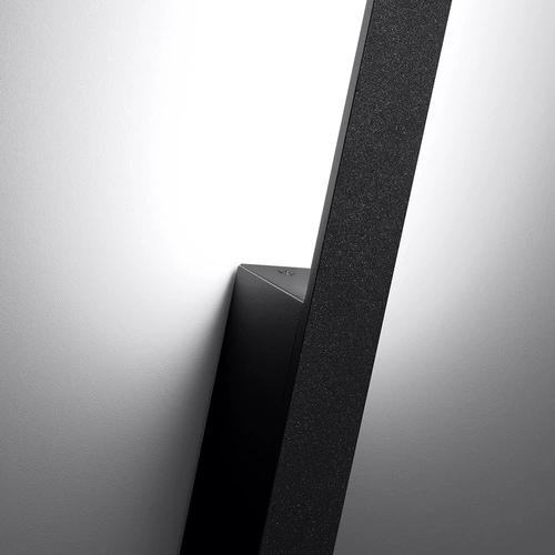 Kinkiet ścienny LED SAPPO M nowoczesny czarny aluminium 120 cm do salonu i sypialni