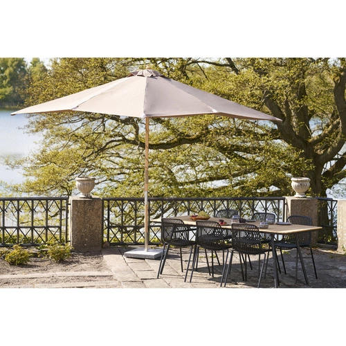 Parasol ogrodowy Orlando piaskowy 300x300 cm klasyczny drewniany z regulacją