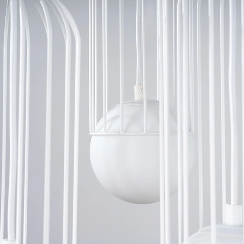 Lampa wisząca BRINA 3P biała nowoczesna do salonu i jadalni nad stół SOLLUX