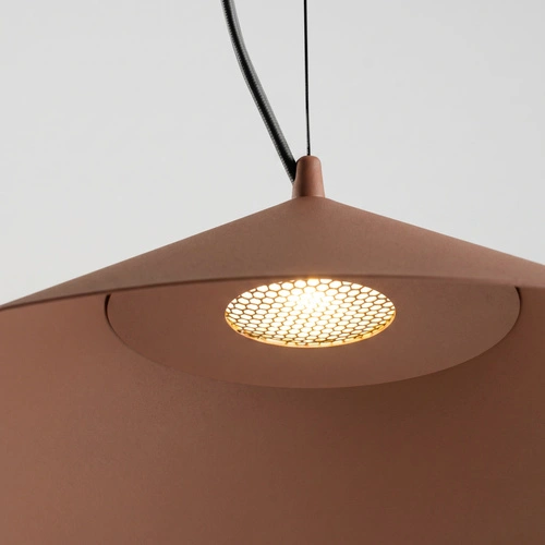 Lampa wisząca FINT mocca LED do salonu nowoczesna regulowana
