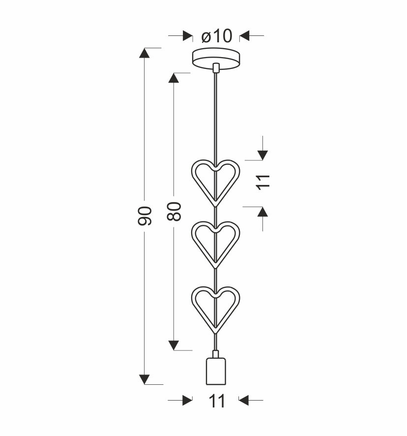 Lampa wisząca Single hhh 1x20W E27 iq kids niebieski