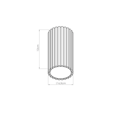 Plafon sufitowy LED IVAR ochra minimalistyczny do salonu i kuchni