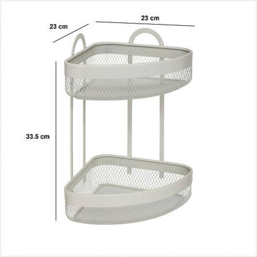 Półka Mayaj podwójna narożna beżowa