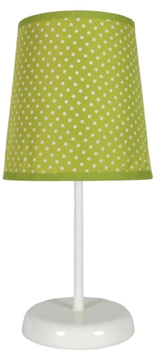 Lampa stołowa Gala lampka 1x40W E14  zielona w kropki