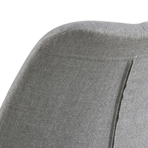 Zestaw 2 krzeseł tapicerowanych Dima Actona skandynawskie do jadalni szare drewniane