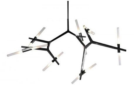 Lampa wisząca STICKS-14 czarna regulowana nad stół nowoczesna do salonu Step into Design