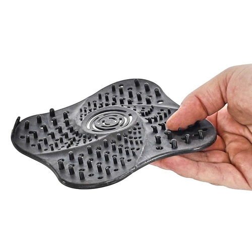 Intesi silikonowe sitko do zlewu i umywalki czarne nowoczesne 13,3 cm do kuchni i łazienki