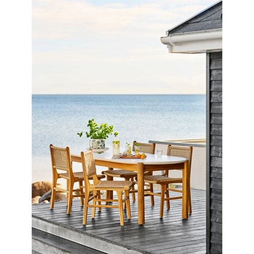 Stół Terracina nowoczesny do jadalni owalny biały 210x95 cm