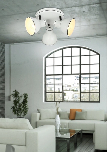 Plafon sufitowy Zumba okrągły biały nowoczesny metalowy do salonu i kuchni CANDELLUX