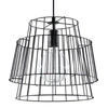 Lampa wisząca Gate czarna nowoczesna do salonu loftowa metalowa nad stół 35 cm