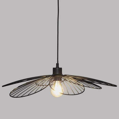 Lampa wisząca czarna metalowa Fleur loftowa do salonu i jadalni nad stół Atmosphera 57 cm