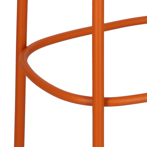 Hoker metalowy Trick 75 cm pomarańczowy nowoczesny bez oparcia do kuchni i ogrodu SCAB Design
