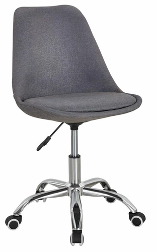 Fotel biurowy obrotowy Alanta szary z regulacją wysokości nowoczesny do biura i nauki