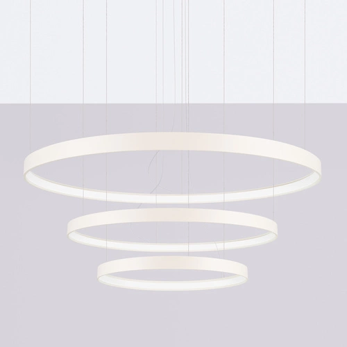 Żyrandol LED RIO 3 nowoczesny beżowy regulowany do salonu, kuchni lub nad stół 110 cm