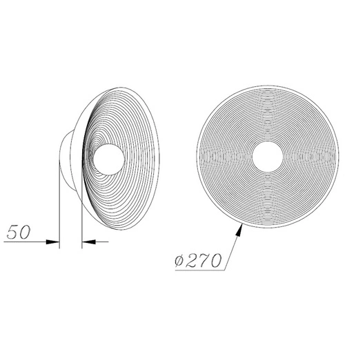 Kinkiet ścienny ILUSIONI biały szklany 26 cm nowoczesny do salonu i sypialni