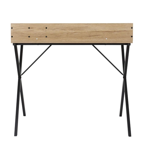 Biurko loftowe Klaus naturalne 90 cm nowoczesne do pracy i nauki Intesi