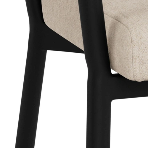 Krzesło tapicerowane Vivi Actona do jadalni z podłokietnikami beżowe