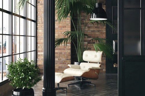 Fotel Vip Lounge Chair obrotowy skórzany biały nowoczesny do salonu D2.DESIGN