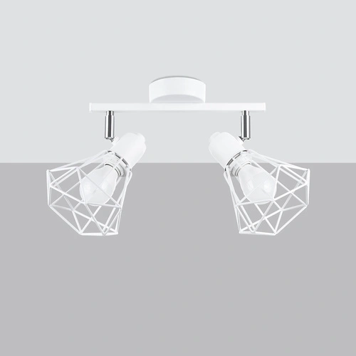 Plafon sufitowy ARTEMIS 2 biały nowoczesny metalowy z ruchomym kloszem do salonu i kuchni