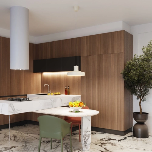 Nowoczesna lampa wisząca BILO beżowa metalowa do salonu i sypialni 35 cm SOLLUX