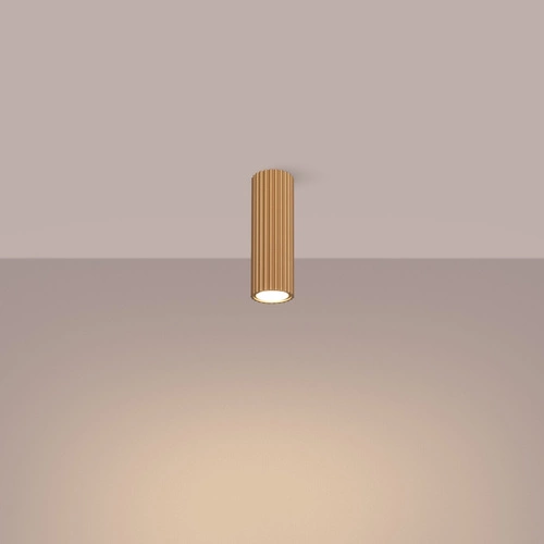 Plafon sufitowy KARBON 20 złoty glamour minimalistyczny do salonu i sypialni SOLLUX