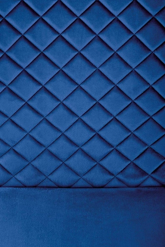 Krzesło tapicerowane welur Brigitte granatowe do jadalni nowoczesne z oparciem Intesi