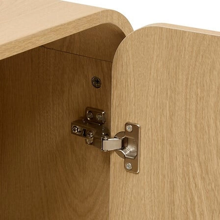 Komoda Lee nowoczesna z półkami 100 cm skandynawska brzoza do salonu Atmosphera