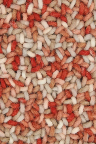 Dywan nowoczesny Arch czerwony wełniany 140x200 cm do salonu łatwy w czyszczeniu