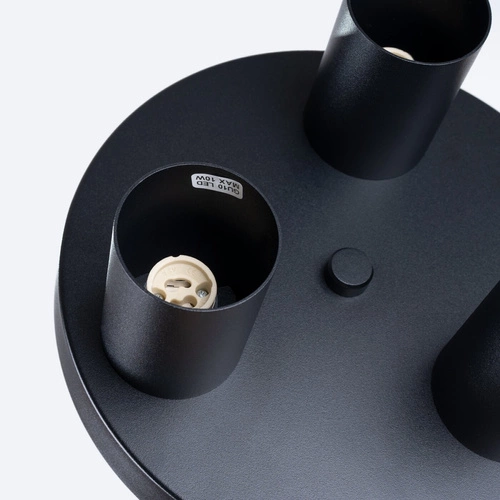 Plafon sufitowy nowoczesny LAGOS 3P czarny do salonu i sypialni SOLLUX LIGHTING