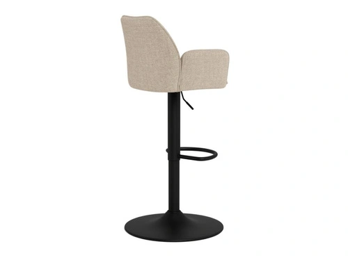 Hoker Glenda beżowy tapicerowany do kuchni regulowany obrotowy