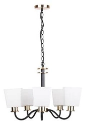 Lampa wisząca Schubert czarna 5-punktowa nowoczesna do salonu i jadalni metalowa