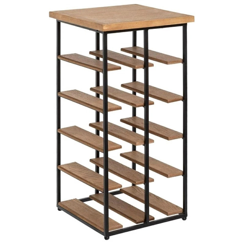 Regał na wino Bakos industrialny metalowy z półkami na 10 butelek do kuchni Atmosphera