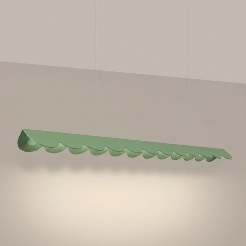 Lampa wisząca BISCUIT 130 LED szałwiowa nad wyspę regulowana