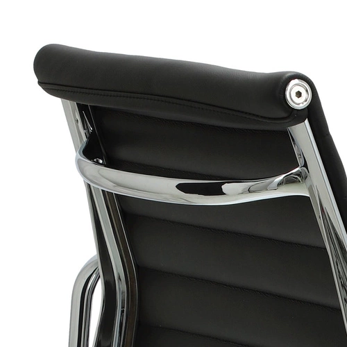 Fotel biurowy ergonomiczny CH1171 PREMIUM skórzany obrotowy czarny inspirowany EA117