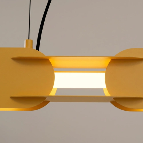 Lampa wisząca LED CHAIN 91 żółta nowoczesna do salonu nad stół