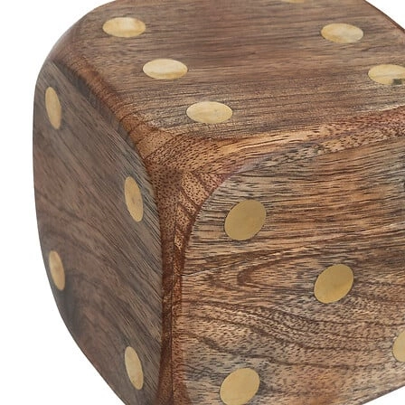 Zestaw 3 kostek dekoracyjnych Roger       drewno mango