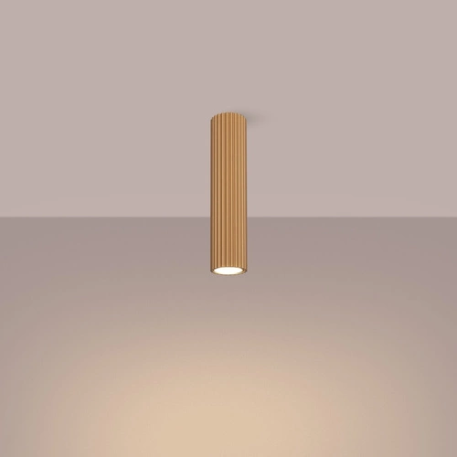 Plafon sufitowy KARBON 30 złoty minimalistyczny do salonu i sypialni aluminium tubowy