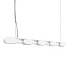 Lampa wisząca CHAIN 158 biała LED nowoczesna nad wyspę do kuchni