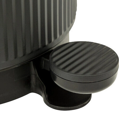 Kosz na śmieci do łazienki i kuchni Onyx 5l czarny metalowy z pedałem 5five