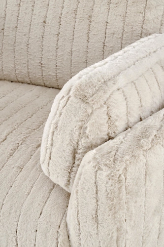 Fotel wypoczynkowy rozkładany Bun Intesi beżowy do salonu z funkcją kołyski