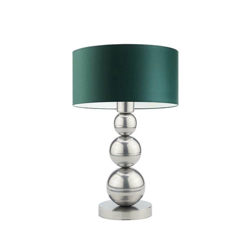 Lampka nocna HONOLULU zielona z abażurem nowoczesna do sypialni i salonu LYSNE