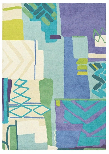 Atlas dywan nowoczesny wełniany 170x240cm beżowy do salonu i sypialni ręcznie tkany