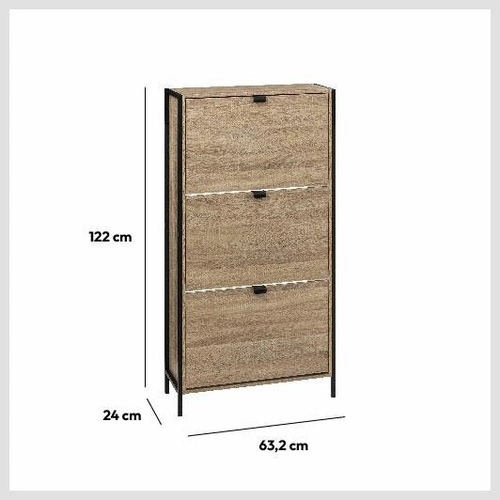 Zestaw mebli do przedpokoju Aliaj naturalny/czarny