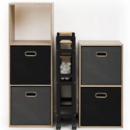 Wózek na kółkach Colors 3-poziomowy       czarny